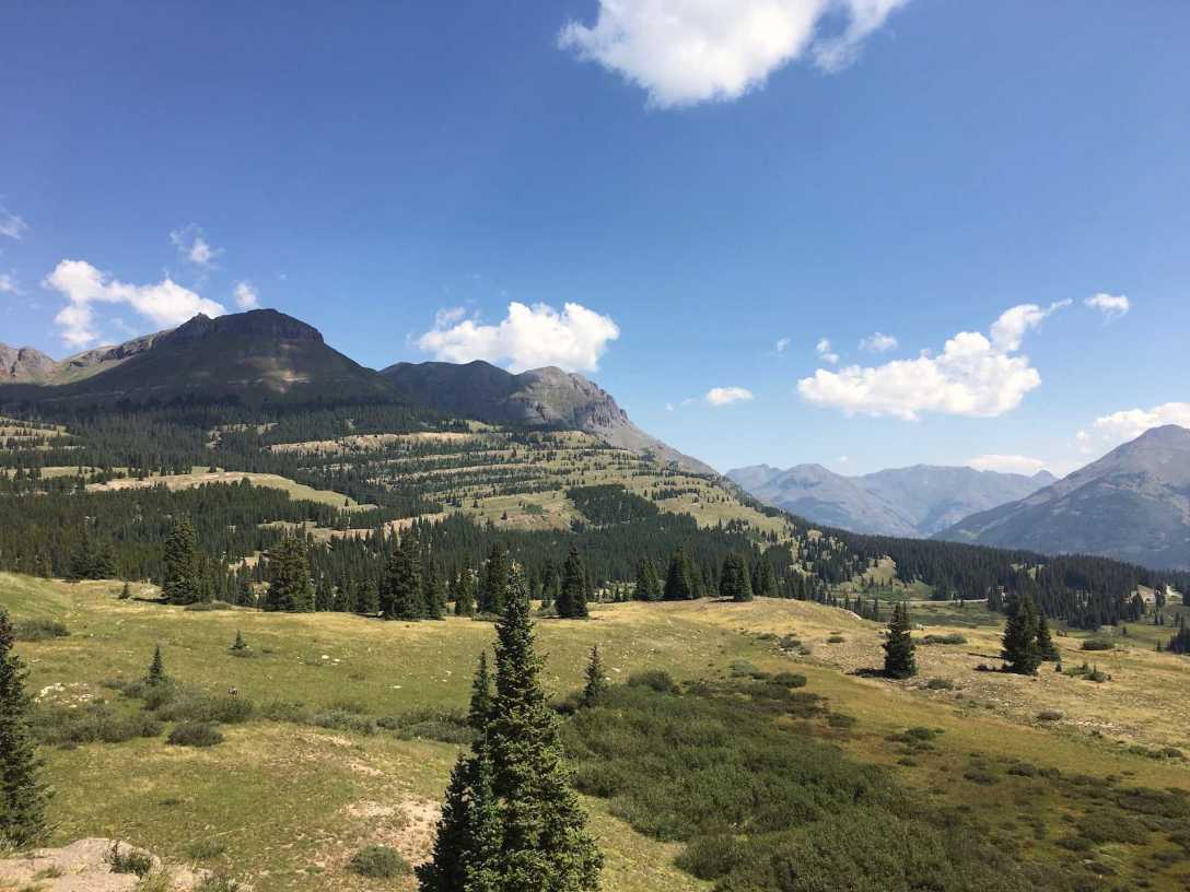 Beautiful high mountain pass on the