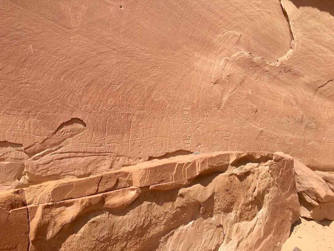 Fremont Petroglyphs just off the Pleasant Creek Trail in Capitol Reef National Park