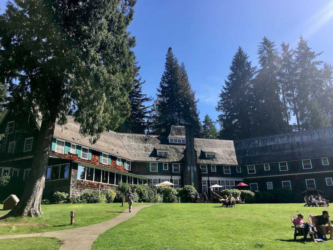 Historic Lake Quinault Lodge in Olympic National Forest Washington