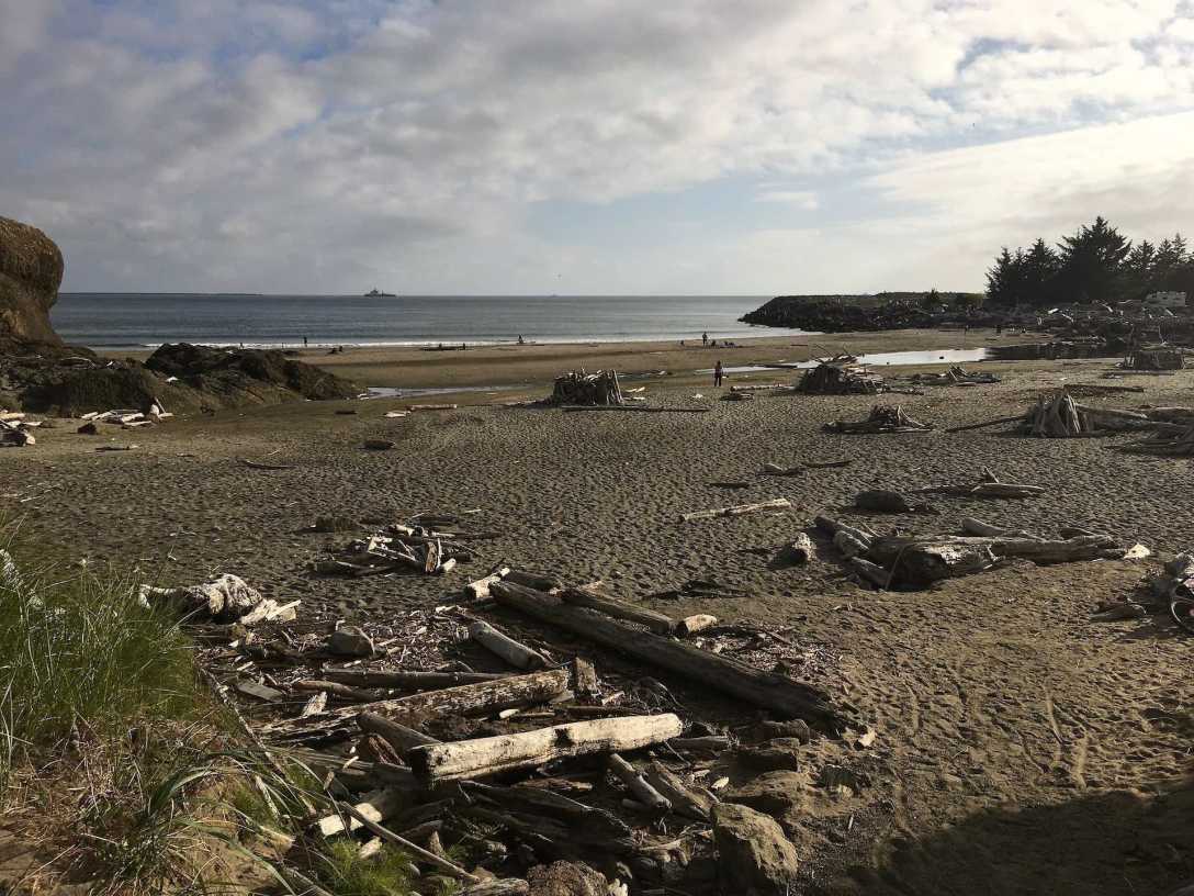 Waikiki Beach in Cape Disappointment State Park Washington
