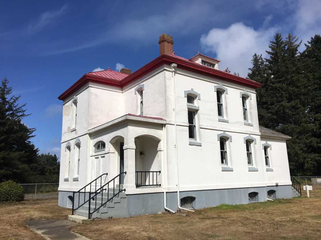 Lightkeeper's house at Cape Disappointment State Park Washington