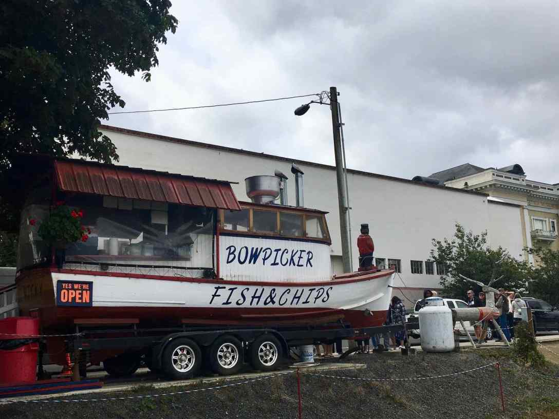 Bowpicker Fish & Chips Food Truck Boat Astoria Oregon