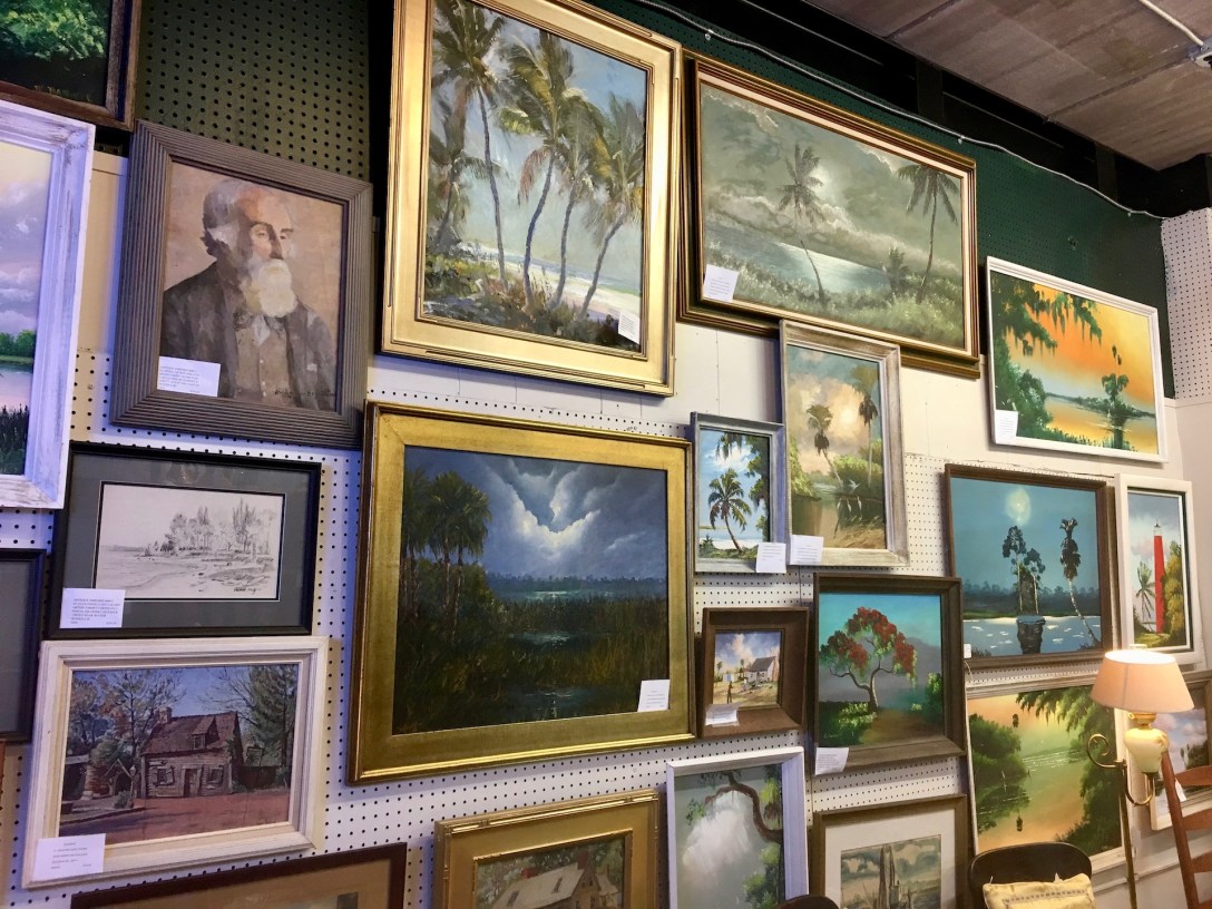 Highwaymen Paintings at Antique Emporium in Reddick, Florida