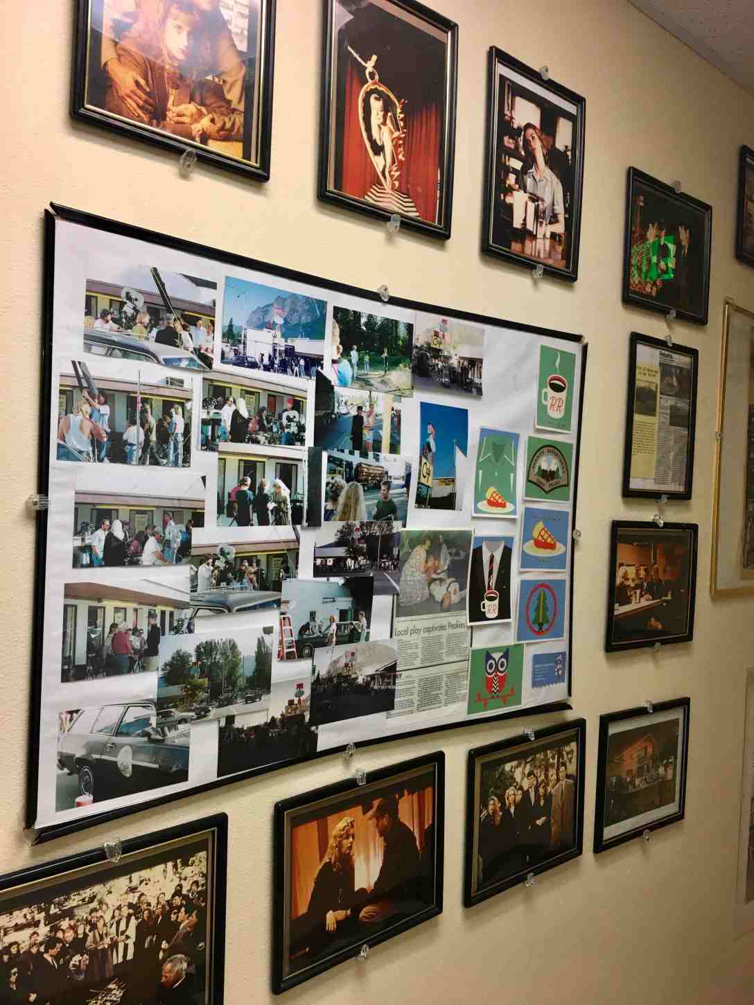 Photo Wall at Twede's Cafe (aka The RR or Double R Diner) North Bend, Washington - Twin Peaks Filming Location