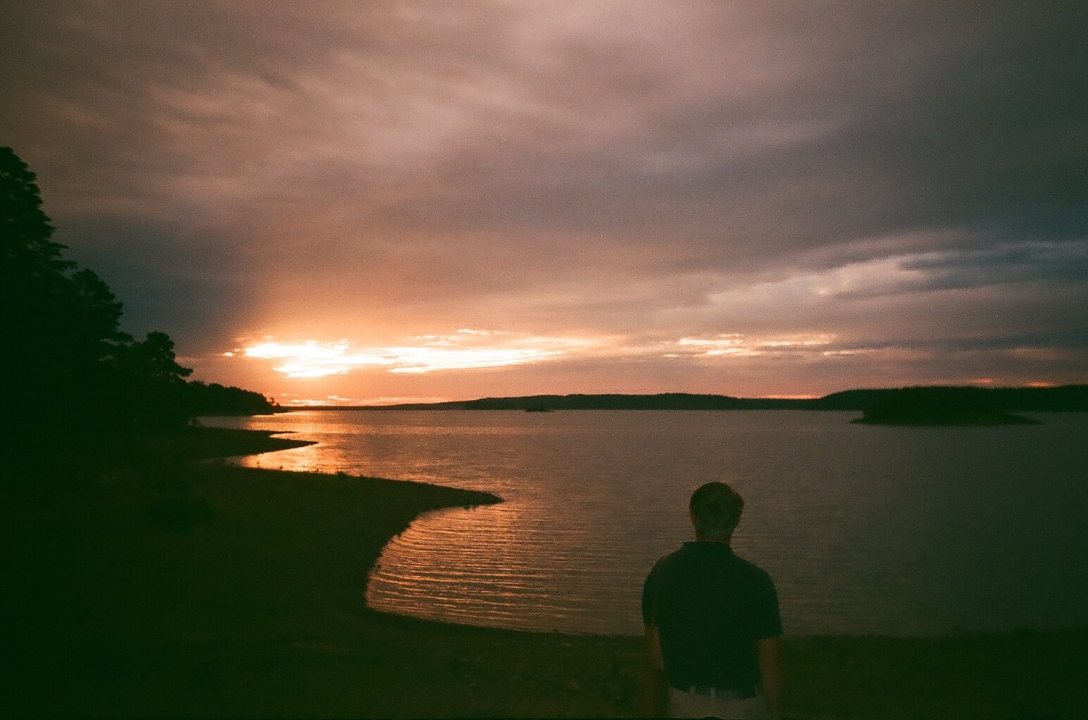Sunrise on DeGray Lake in Arkansas,, shot on Vivitar PS55s point-and-shoot film camera