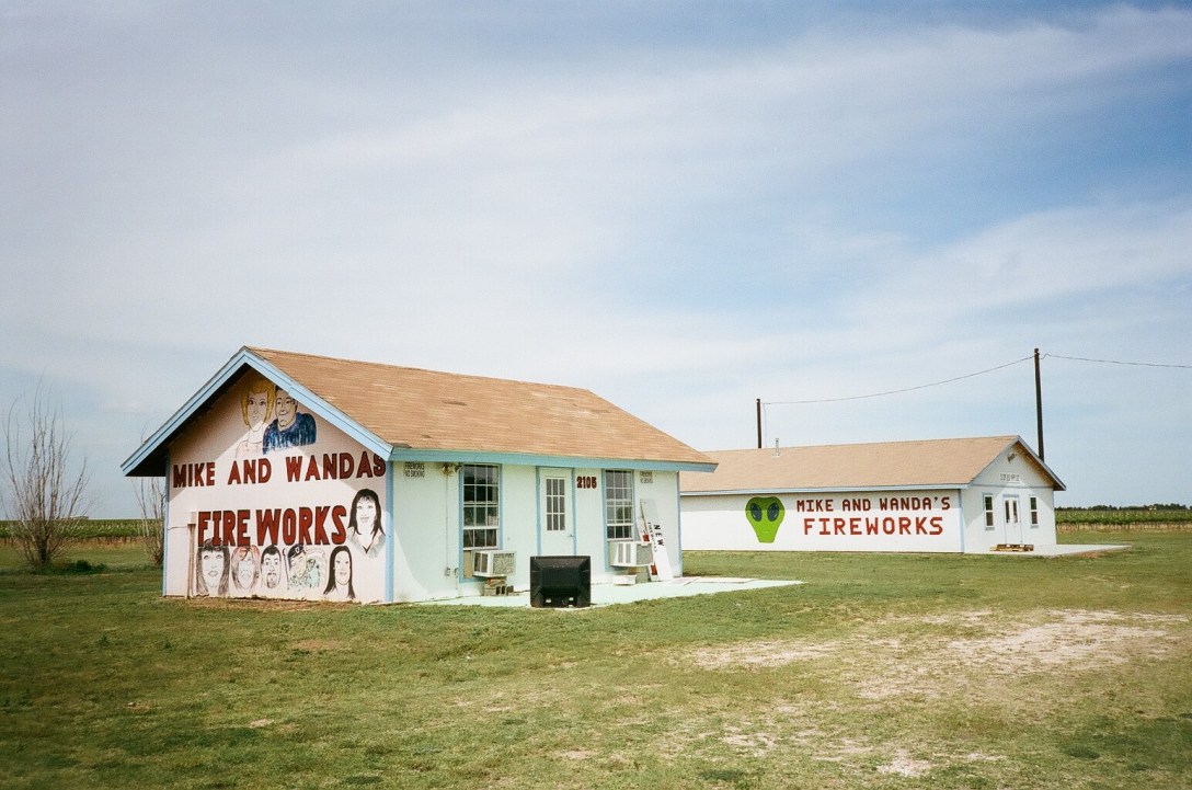 35mm film photography Brownfield West Texas Fireworks