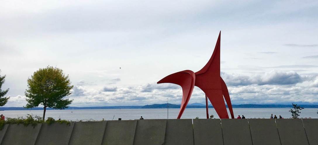 Eagle by Alexander Calder Waterfront Sculpture at Olympic Sculpture Park in Seattle, Washington