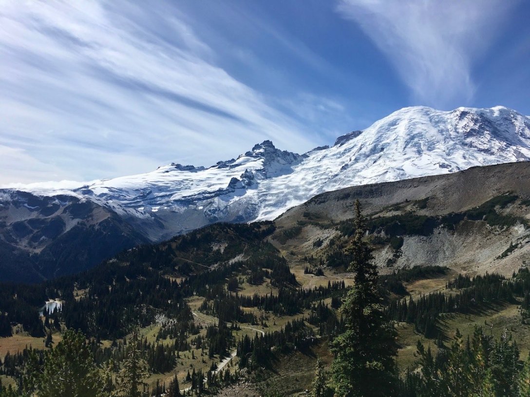 Trail to First Burroughs Mount Rainier National Park