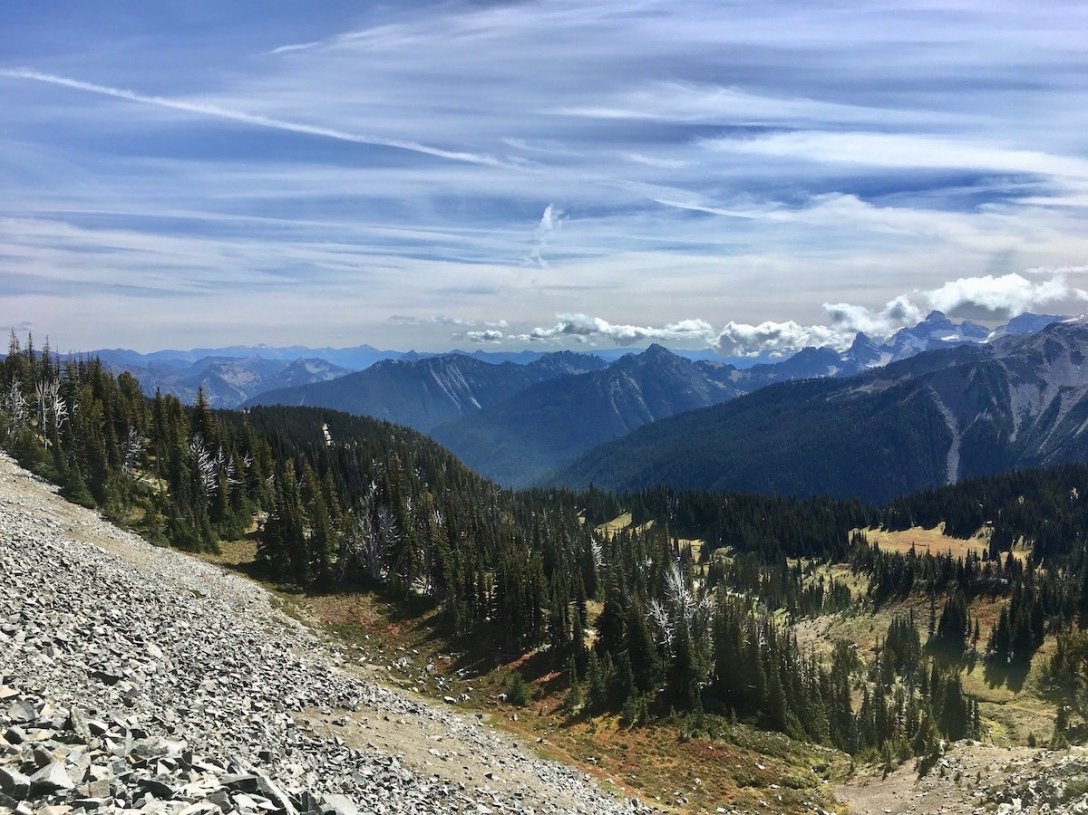 Trail to First Burroughs Mount Rainier National Park