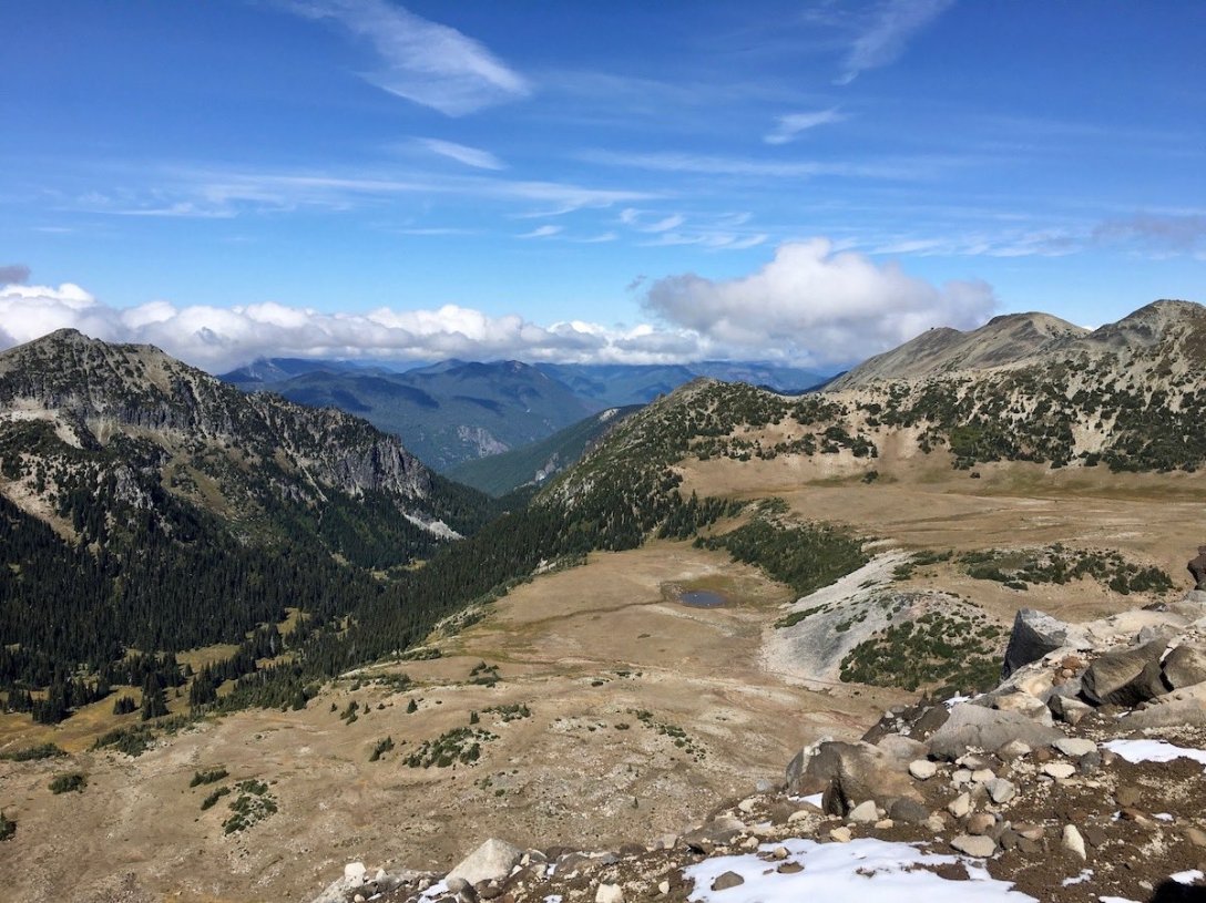 Views from Second Burroughs Trail in Mount Rainier National Park