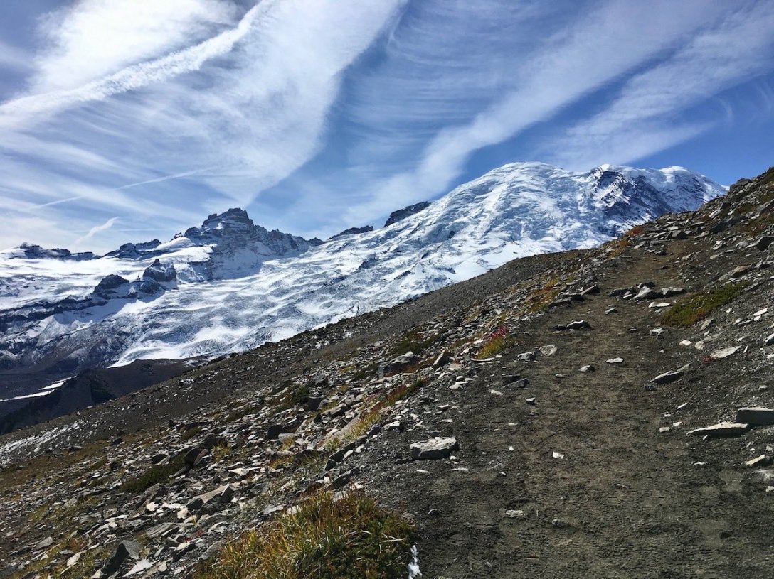 Closing in on Second Burroughs in Mount Rainier National Park