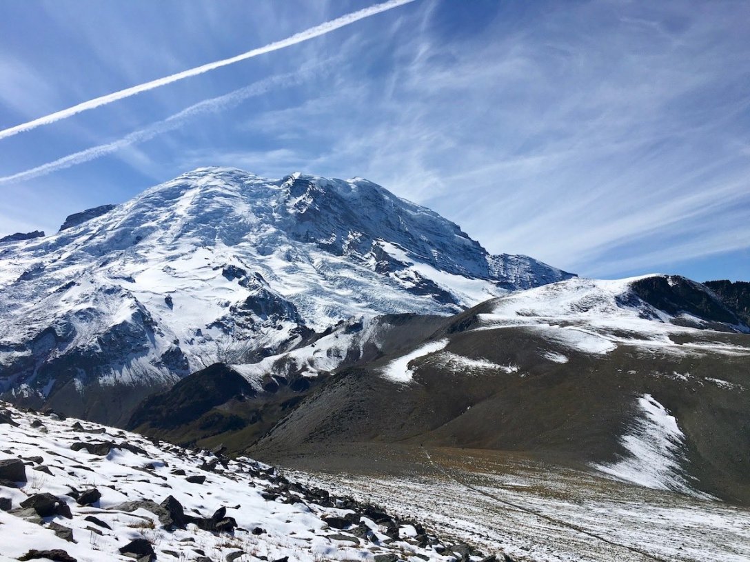Trail between Second and Third Burroughs in Mount Rainier National Park
