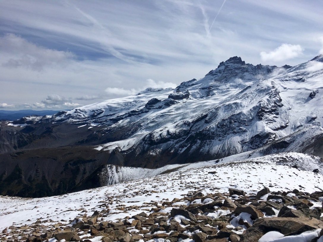 Little Tahoma Peak & Frying Pan Glacier viewed from Third Burroughs in Mount Rainier National Park