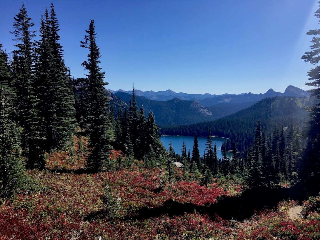 Dewey Lake, 600 feet elevation below the Naches Peak loop trail