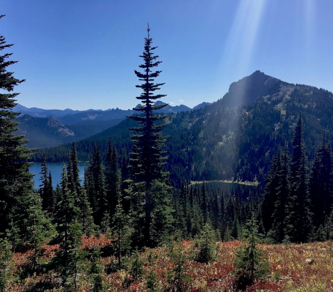 Dewey Lake, 600 feet elevation below the Naches Peak loop trail