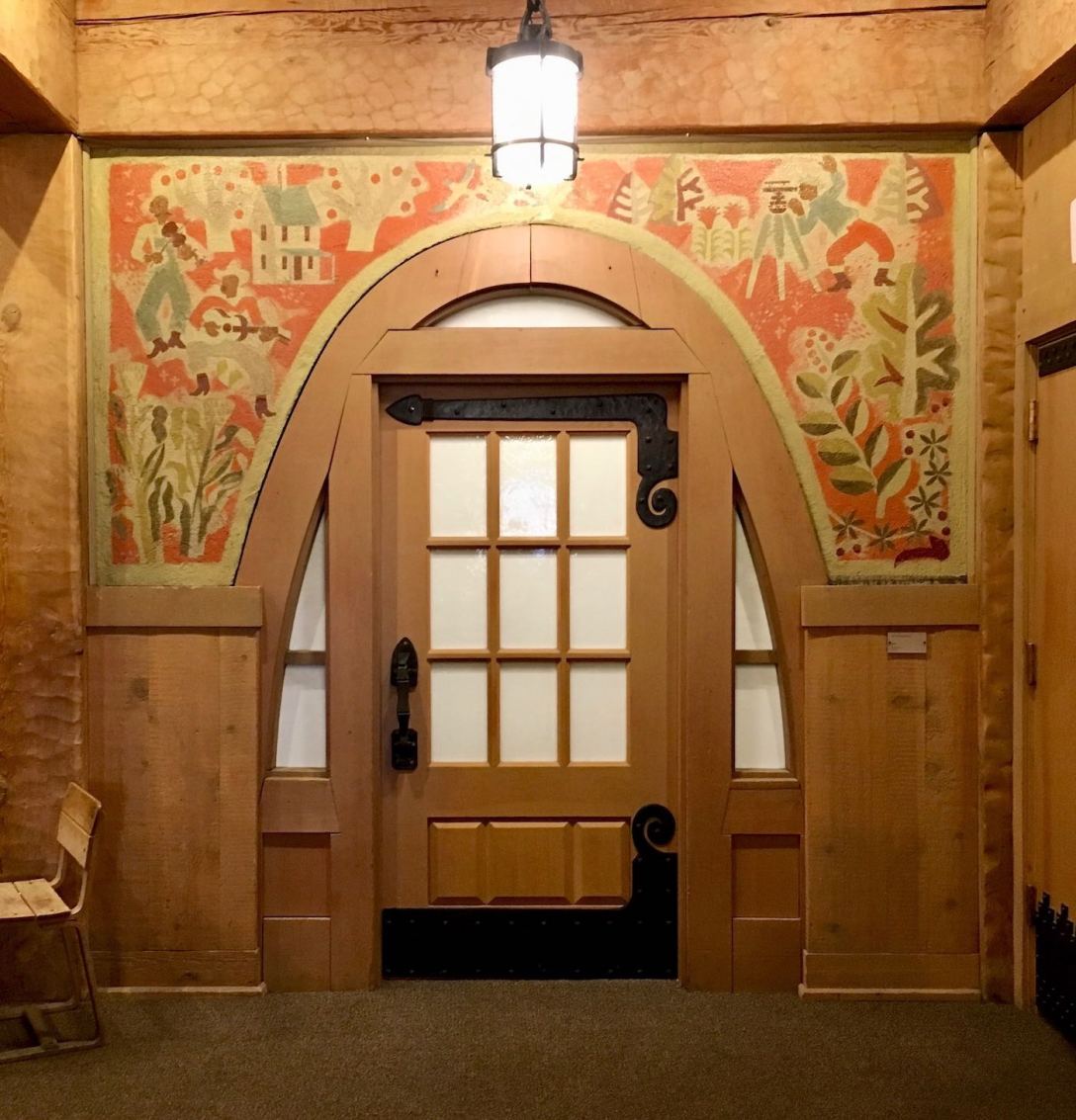 Murals abound on the Timberline Lodge's interior