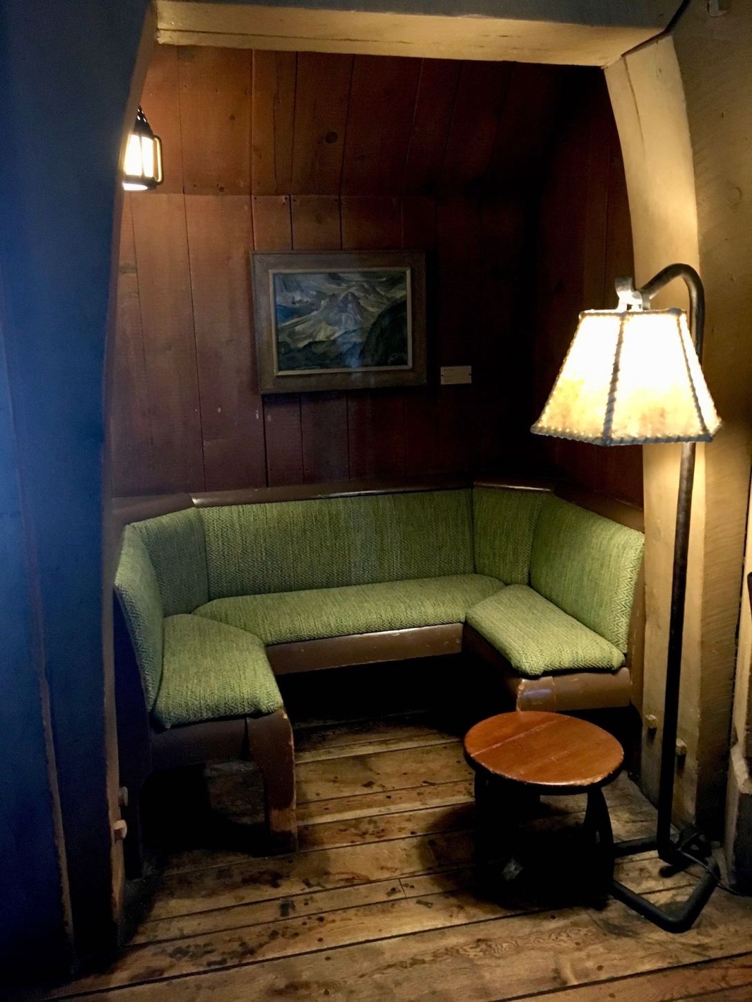 Cozy conversation areas at Timberline Lodge in Mt. Hood, Oregon