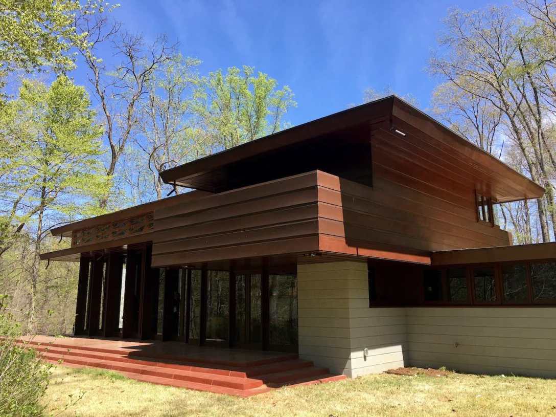 Frank Lloyd Wright designed Bachman-Wilson House at Crystal Bridges Museum of American Art