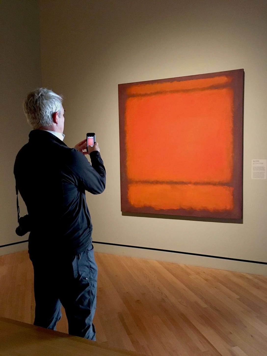 No. 210/No. 211 (Orange) painting by Mark Rothko at Crystal Bridges Museum of American Art