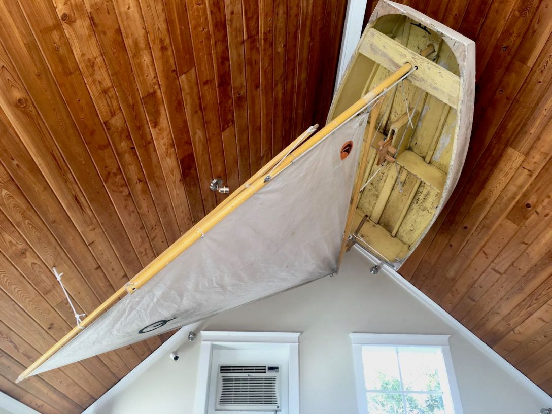 Old Optimist Pram inside The Woodwright Brewing Company in Dunedin, Florida