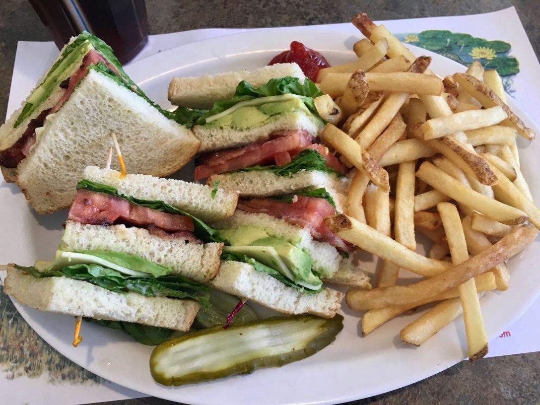 Classic diner fare at the Hi-Lo Cafe and Motel in Weed, California