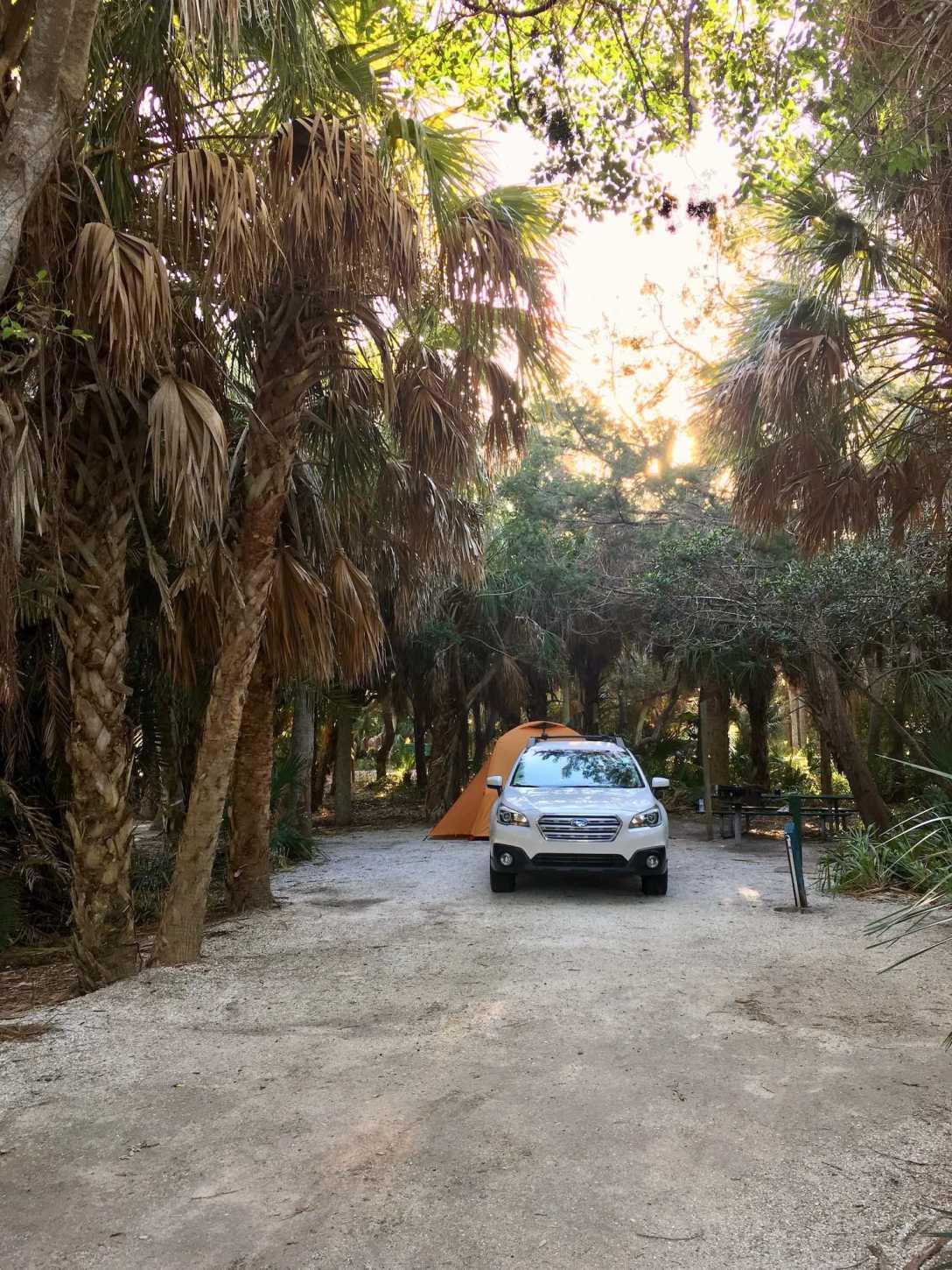 Site #14 in Fort De Soto Park campground