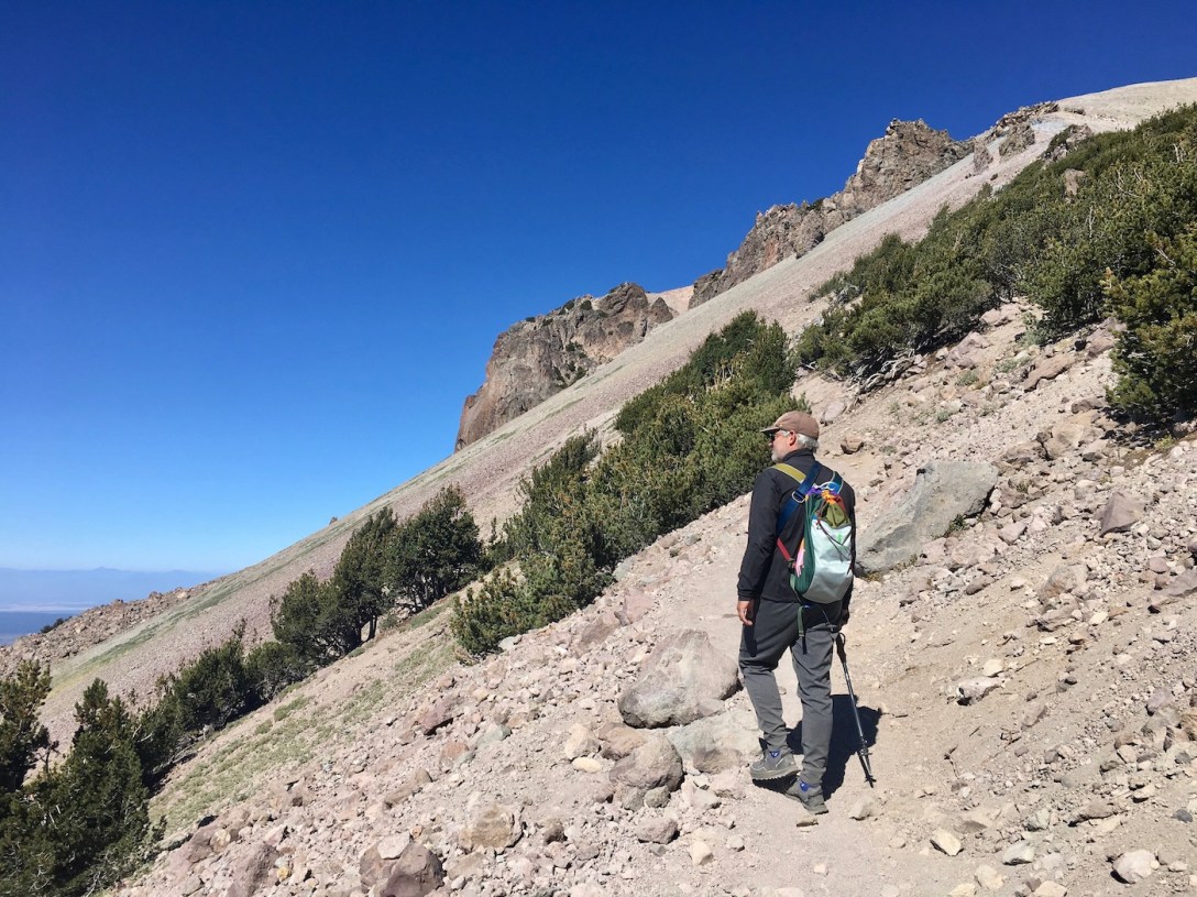 Hiking the Lassen Peak trail in Lassen Volcanic National Park