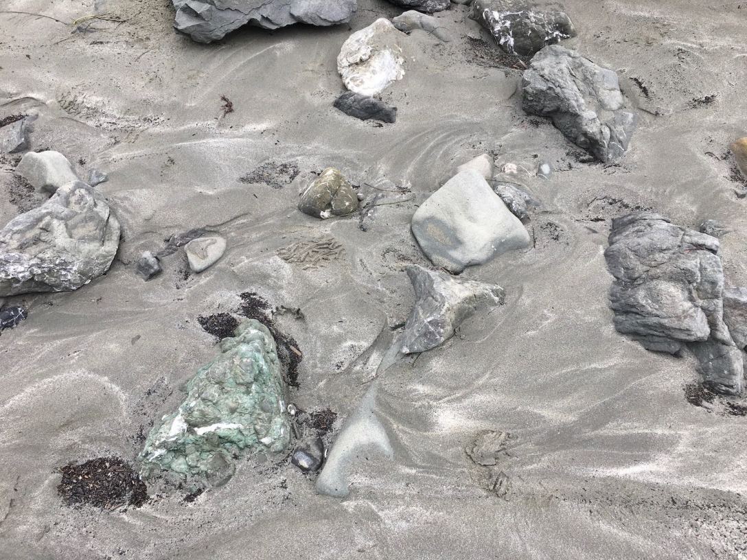 Beach rocks in Trinidad, California on Pacific Coast Highway 101