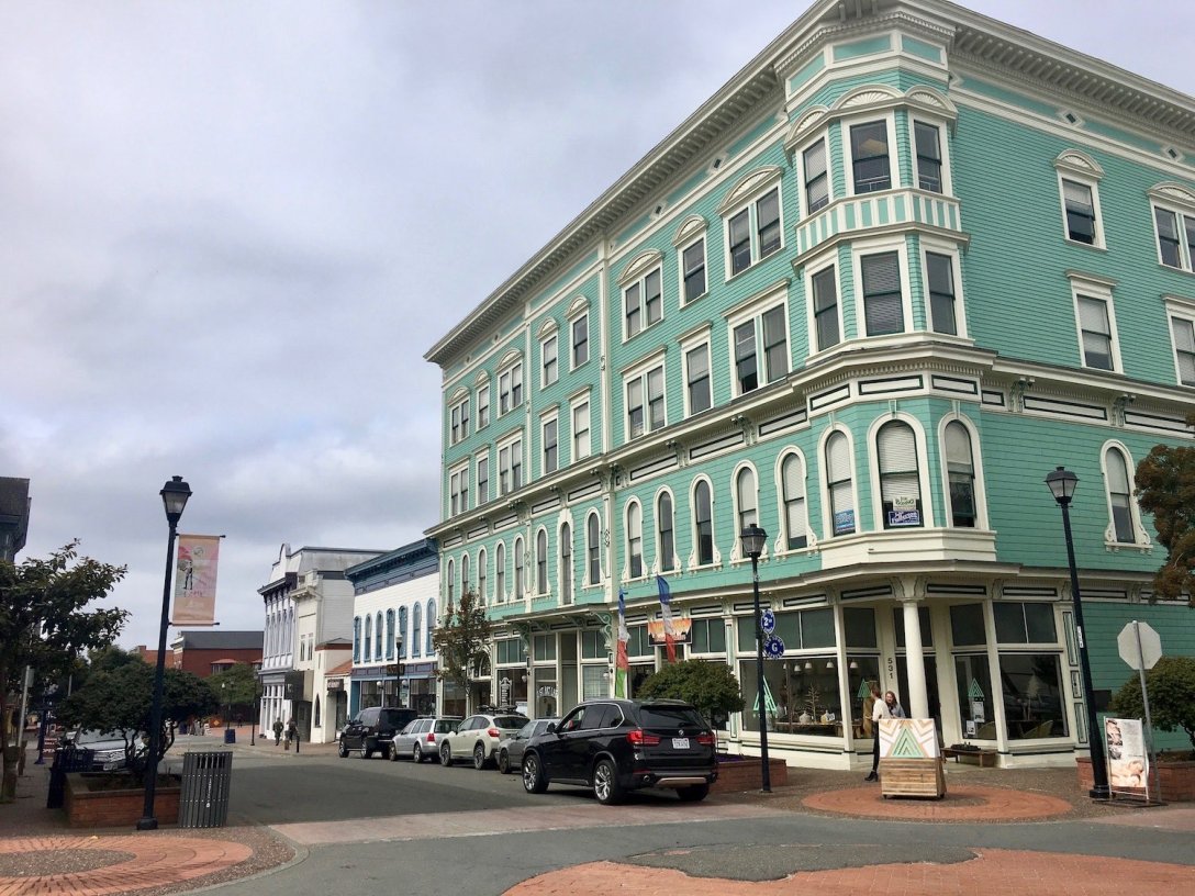 Historic Victorian era downtown Eureka California