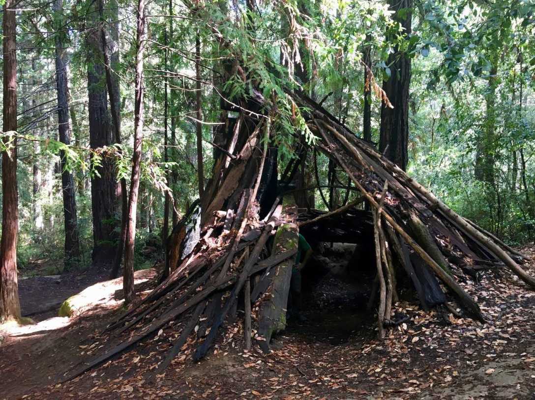 Hermit Hut in California's Hendy Woods State Park