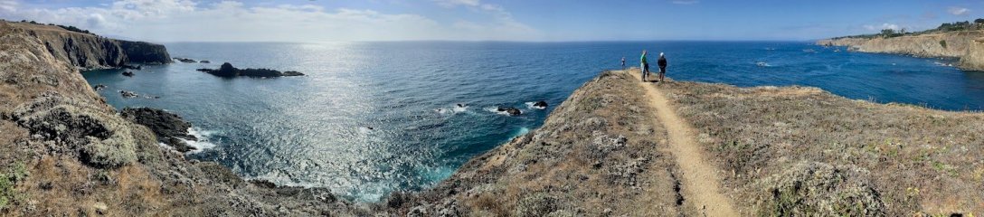 Panorama of Mendocino Headlands on the Pacific Coast, California
