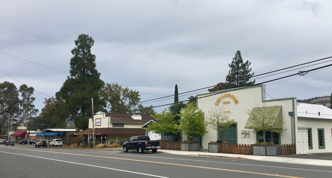 Town of Boonville in Anderson Valley, California