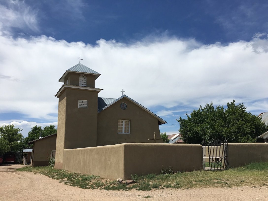 Just off the high road to Taos - Neustra Señora del Rosario Church in Truchas, New Mexico