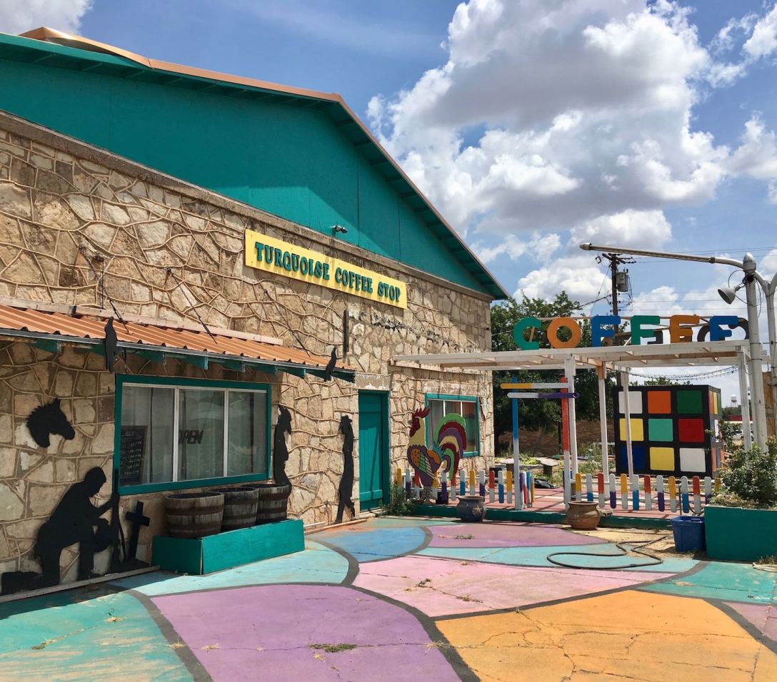 Turquoise Coffee Stop in Chillicothe, Texas