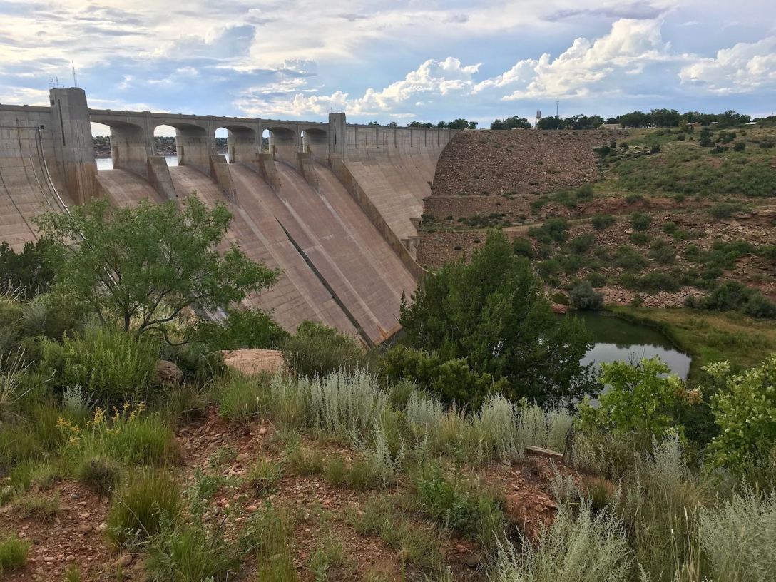 Conchas Dam and Canadian River, New Mexico