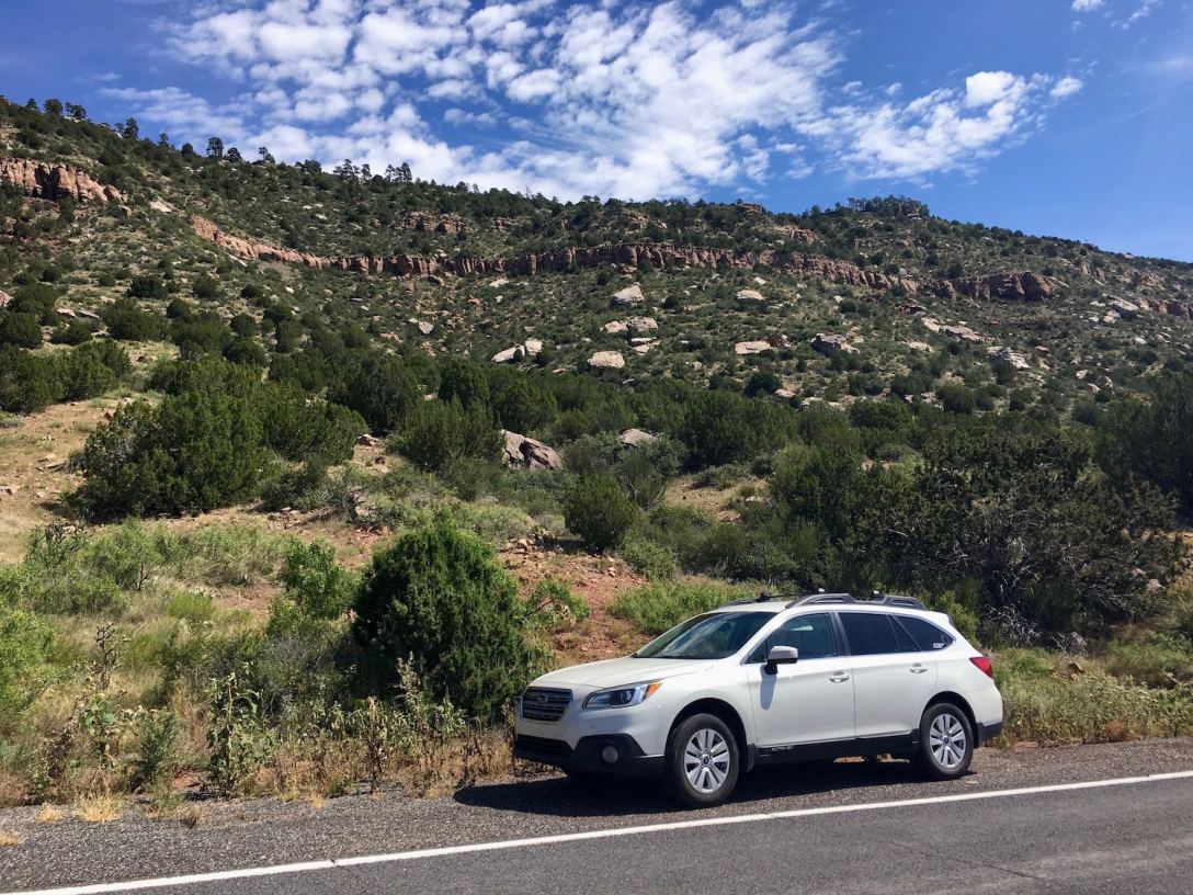 Climbing Corazon Hill on NM-104