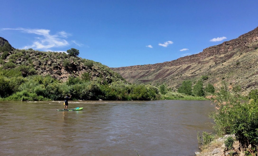 SUP on the Rio Grande in Orilla Verde Recreation Area