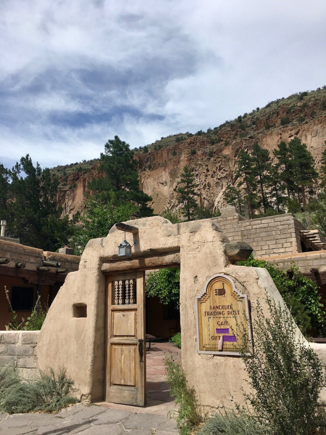 CCC era administrative buildings and visitor center in Bandelier National Monument