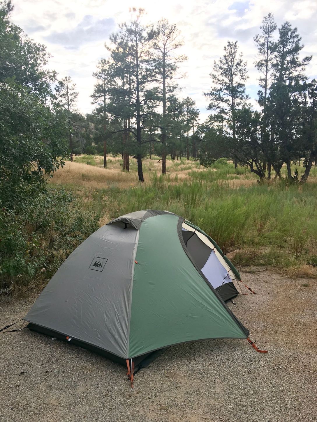 Tent camping in Bandelier National Monument