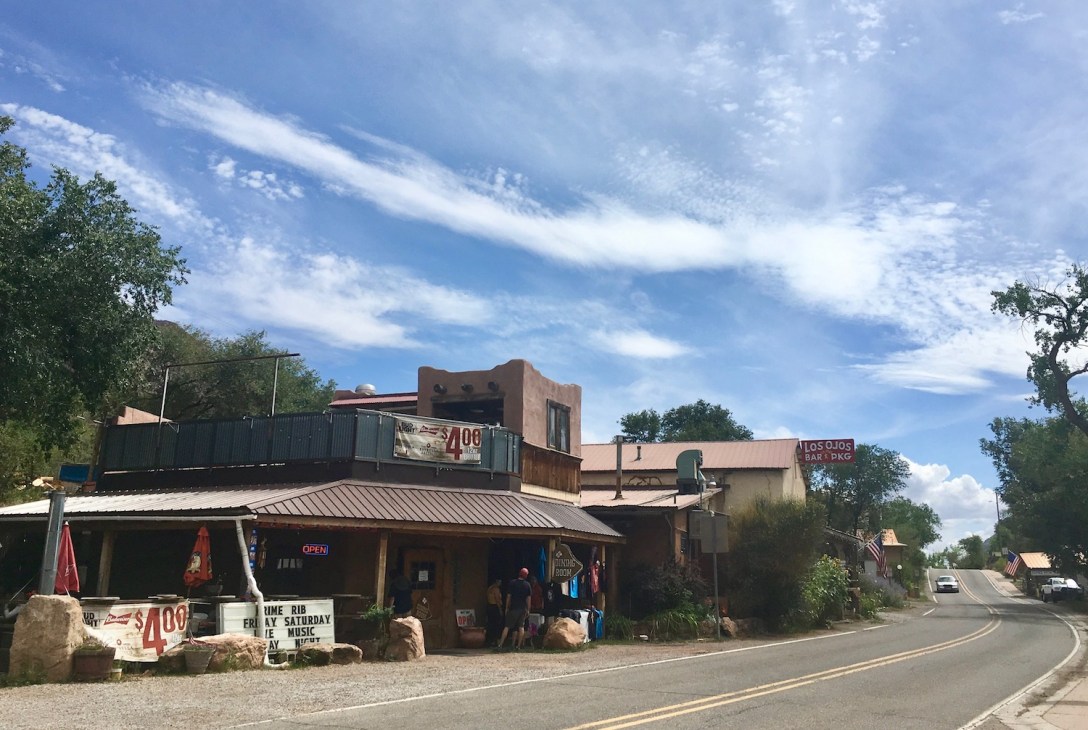 Hwy 4 through Jemez Springs, New Mexico