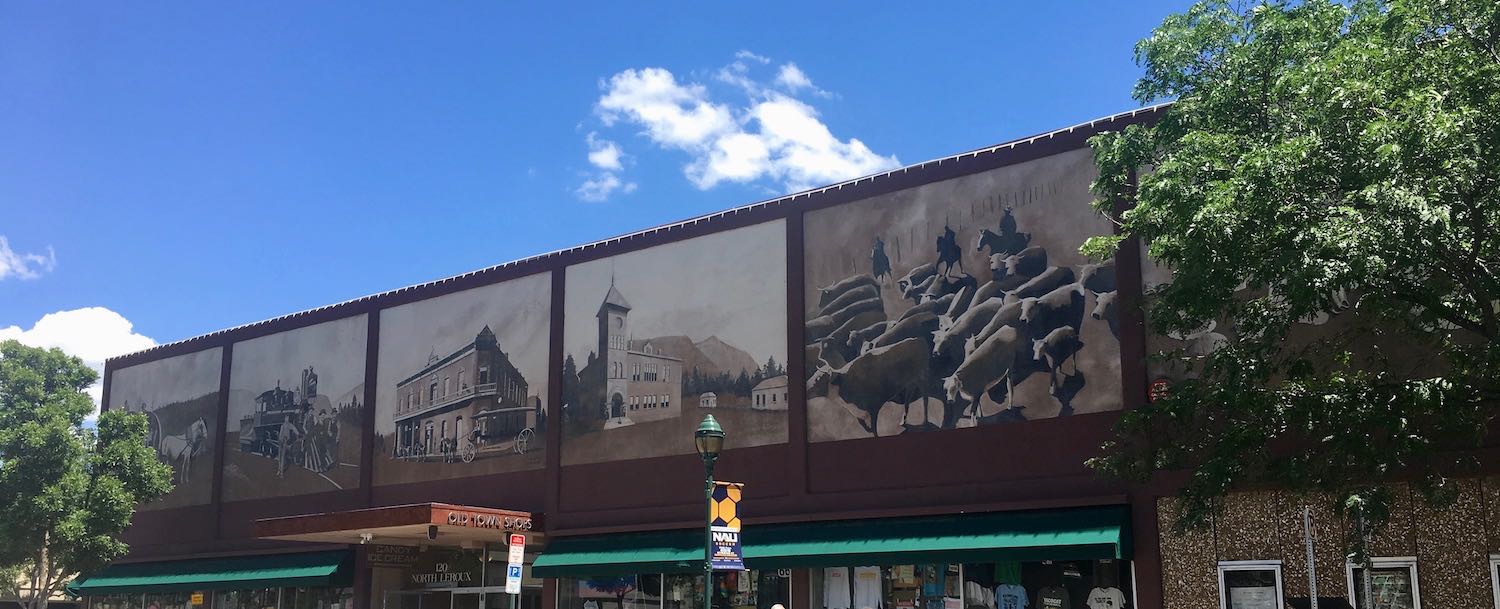 Downtown Shops Mural in Flagstaff, Arizona